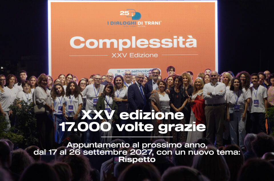 Si chiude con uno straordinario successo la XXV edizione dei Dialoghi di Trani